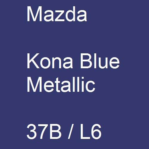 Mazda, Kona Blue Metallic, 37B / L6.